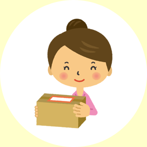 買取査定後梱包イメージ